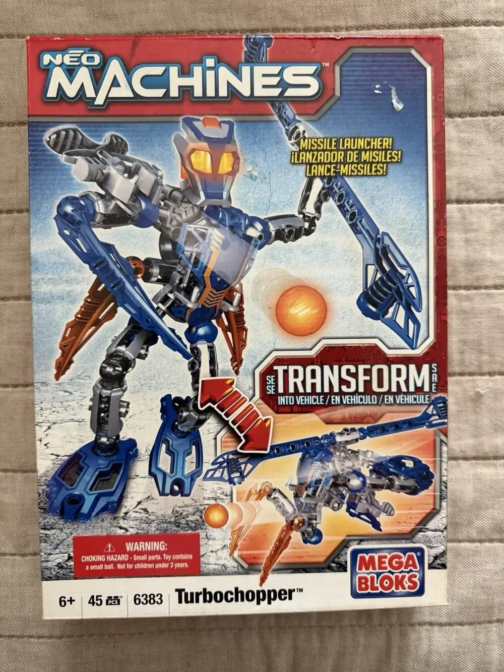 MEGA BLOKS - Neo Machines - TurboChopper Transformer NEW IN BOX Vintage 6383